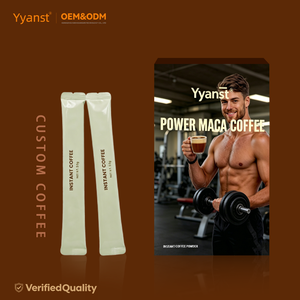 OEM/ODM Café Instantáneo de Maca en Polvo Bajo en Calorías, 10 Calorías por Porción, Suplemento Dietético para Adultos, Bebida Energética para el Bienestar Diario - Product Image 2