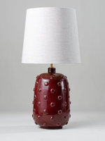 Lampe de table moderne en tissu blanc avec base en céramique pour salon chambre hôtel ou restaurant luminaire