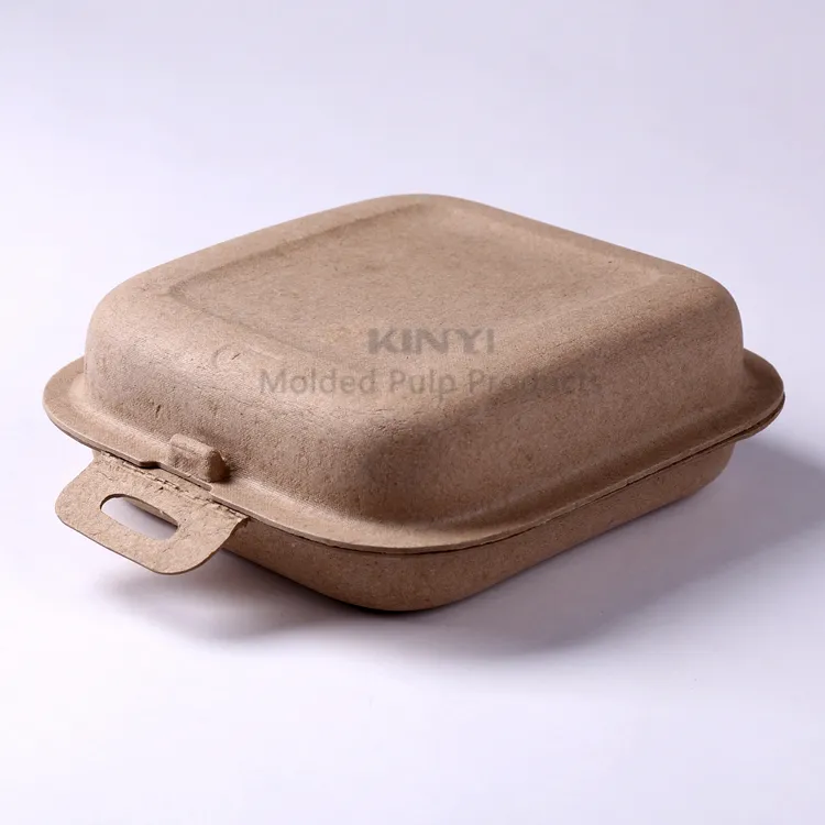 Customized Recycled Paper Pulp Molded Clothing Packaging Box For Underwear And Shoes