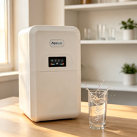 Compacte keuken RO waterzuiveraar met ingebouwde geïntegreerde metalen tank, real-time filterherinnering, 220-240V huishoudelijk waterfilter