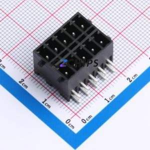 DB2ERHBG-3.81-2*5P-BK Plug-in Terminal Block Bent Lead Through Hole,P=3.81mm Board-to-Board / Socket - Closed Snap Fixing 2x5P - Product Image 1