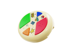 Machine de jeu électronique portable rechargeable en plastique, mode trois-en-un, avec fonctions sonores, lumineuses et d'entraînement de la mémoire, et bruit blanc pour le sommeil