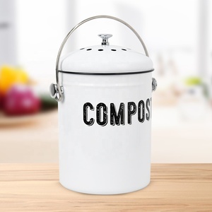New Kitchen Garbage Bin Compost Bin for Countertop with Charcoal Filters