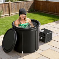 Refroidisseur à eau 1/3HP WiFi App Télécommande Refroidisseur de bain de glace pour la récupération en plongée d'eau froide
