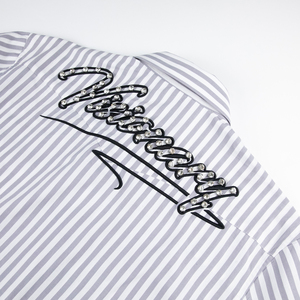 Camisa de manga larga a rayas DTG de algodón 100% con logotipo personalizado <span class=keywords><strong>para</strong></span> hombre, <span class=keywords><strong>camisas</strong></span> informales <span class=keywords><strong>bordadas</strong></span> con estampado cuadrado y cuello cuadrado <span class=keywords><strong>para</strong></span> hombre - Product Image 6