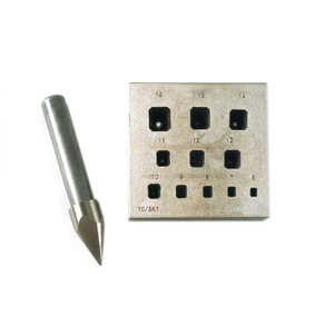 Sun Tools/STIPL Herramienta de grabado de joyería con bisel de esmeralda de hierro, forma irregular para hacer joyas DIY, juego de 10/SK1 - Product Image 1
