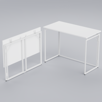 Escritorio Metálico Plegable para Oficina en Casa, Varios Tamaños 80*40cm/100*50cm, Color Personalizado, Carga de 50kg, Venta Directa de Fábrica, ODM OEM