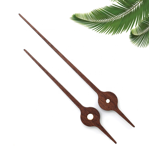 Đồng Hồ Treo Tường Con Trỏ Bằng Gỗ Nguyên Khối Phụ Kiện Thạch Anh Mô-men Xoắn Cao Đồng Hồ Đo Quả Óc Chó Màu Đen Kim - Product Image 2