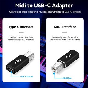 Justlink Midi a convertidor de tipo C hembra a macho adaptador de teléfono móvil portátil batería de Piano electrónico escáner de impresora - Product Image 2