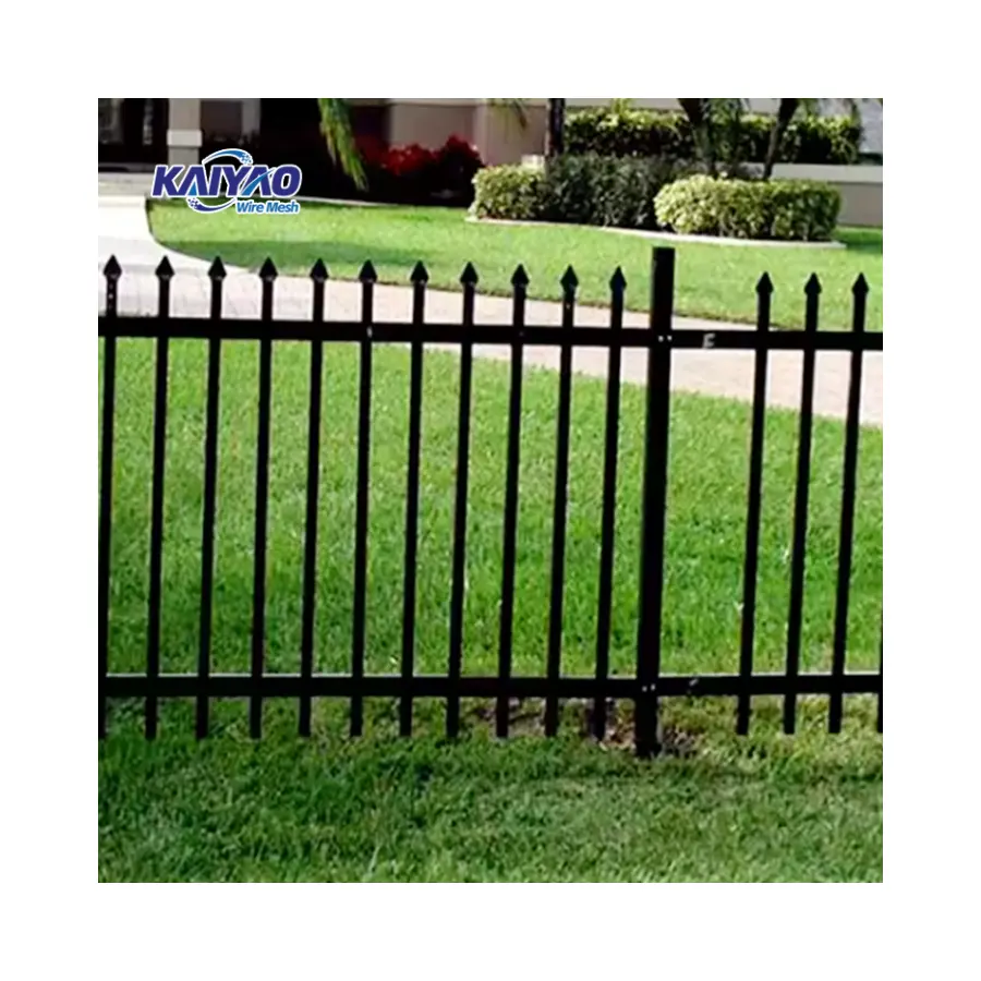 Protección de seguridad de jardín, granja, piscina y patio y valla decorativa de acero galvanizado
