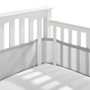 Wholesale 4 Sides <b>Cot</b> Bumper Infant Baby Breathable Mesh Crib Liner - Product Image 3
