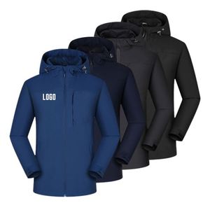 Custom Men's Winter Coat High Quality Black Hardshell Jacket Hooded Windproof <b>Waterproof</b> <b>Warm</b> Heavy Duty for Outdoor Workwear - Product Image 2