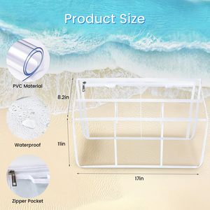 Clear <b>Beach</b> Bag Organizer <b>Accessories</b> Compatible with Bogg Bag X Large Insert Divider Pouch Zipper for Bags Divide - Product Image 2
