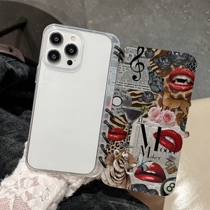 <span class=keywords><strong>Coque</strong></span> de téléphone rétro à imprimé léopard, style bouche de lion, <span class=keywords><strong>antidérapante</strong></span> et résistante aux chocs pour <span class=keywords><strong>iPhone</strong></span> 16 Pro 15 Pro Max - Product Image 4
