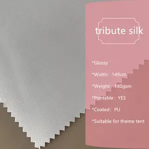 Glossy Tribute Silk Stain Printable Tent Fabric For Themed Tent