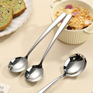 304ステンレス鋼鏡面仕上げスプーン 高級感のあるディナー用 小規模工場卸売 厚手スープスプーン - Product Image 2