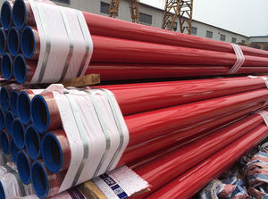 أنابيب حريق ASTM A795 مطلية باللون الأحمر من الفولاذ Sch40 للاستخدام في نظام مكافحة الحرائق في الشقق العراقية - Product Image 6