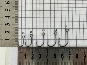 Hameçons circulaires en acier allié avec grande boucle, tube super lisse, hameçon brillant <span class=keywords><strong>pour</strong></span> la pêche à la carpe en rivière et en lac - Product Image 4