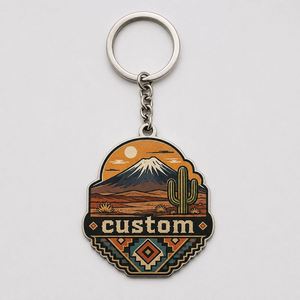 Llavero Étnico Personalizado al por Mayor de San Pedro de Atacama, Cadenas con Patrón Tribal, Diseño de Cultura Sudamericana, Souvenir, Porta Llaves - Product Image 2