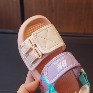 Nuovi sandali all'ingrosso 2025 per bambina da 3 a 4 anni di marca N famosi bambini scarpe pantofola all'aperto Guangzhou produttore - Product Image 3