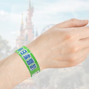 Custom Full Color Inkjet Printable Tear Resistant Antique Imitation Event Party <b>Paper</b> Wristbands Logo for Promotional Purposes - Product Image 1