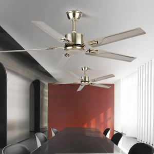 Ventilateur de plafond moderne télécommandé à cinq pales avec lumière LED, moteur DC, design discret, économe en énergie, silencieux, idéal pour la maison - Product Image 6