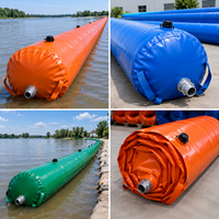 Barrière de protection contre les inondations en PVC gonflable haute résistance 900 g/m², tube de contrôle de l'eau imperméable