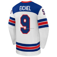 Jersey Hoki Es AS 2026 Bordir Seragam Tim Nasional # 19 Matthew Tkachuk # 43 Quinn Hughes # 34 Auston Matthews