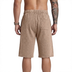 Trendy Mens Acid Washed Shorts Oversized Plain Heavy Weight Material Custom Manufacturing Bulk Supply Acid Washed Shorts - Product Image 3