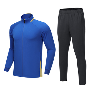 Costumes de jogging deux pièces pour hommes pantalons et vestes de course ensemble de sport vêtements de fitness réfléchissants pour hommes - Product Image 3