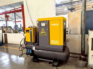 Compresseur d'air à vis 11KW 15HP 1,1-1,6 M3/min 39-57 Cfm 7-13 bar pour <span class=keywords><strong>machine</strong></span> CNC/<span class=keywords><strong>machine</strong></span> d'emballage/meuble/industrie du <span class=keywords><strong>location</strong></span> - Product Image 2