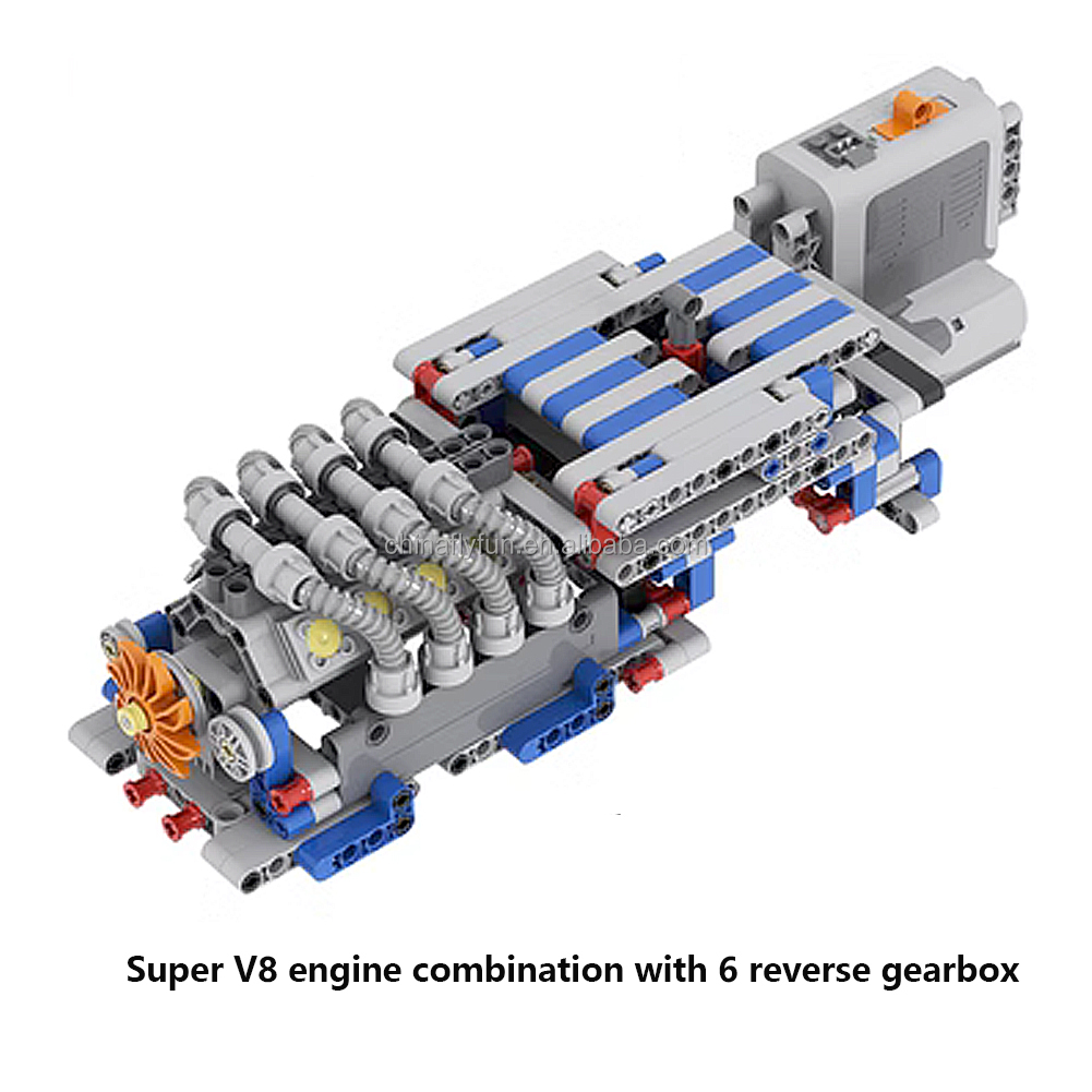 #Motor 5 Super V8 con caja de cambios de marcha atrás T1008+FZ4207E+FZ4207