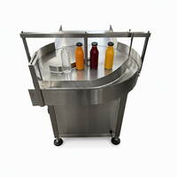 Plateau tournant automatique HuiMing GP-0A pour bouteilles en plastique/verre, équipement auxiliaire pour ligne de remplissage de boissons 110V/220V