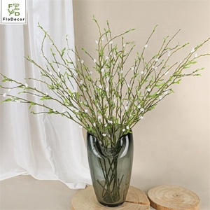 <span class=keywords><strong>Ramas</strong></span> <span class=keywords><strong>de</strong></span> Sauce Plateado al por Mayor con Frutos, Flores <span class=keywords><strong>de</strong></span> <span class=keywords><strong>Salix</strong></span> Argyracea, Decoración Verde para el Hogar y Fiestas - Product Image 3