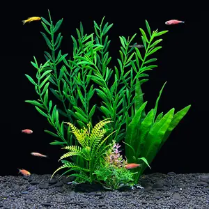 Aquário paisagismo plástico plantas aquáticas aquário simulação plantas aquáticas micro paisagem decoração ornamentos aquati