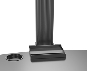 Supports V-mount ergonomiques autoportants réglables pour deux moniteurs avec porte-gobelet, inclinaison à 90°, 5 kg par écran, <span class=keywords><strong>VESA</strong></span> 75x75/100x100, en stock - Product Image 5