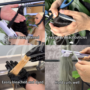 Extensions de cheveux vierges vietnamiennes bouclées, aspect naturel, double trame machine, brillantes, lisses, boucles définies, texture complète, fabrication en usine - Product Image 5