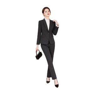 Women's Suit <b>Set</b> Polyester Worsted Anti-Wrinkle Professional <b>Office</b> Wear Commute Style - Product Image 5