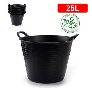 CAPAZO Cubo de Plástico y Goma de Estilo Simple de 25L - Product Image 1