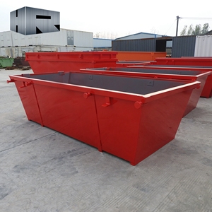 4 mét khối thép phế liệu bỏ qua chất thải container Chất lượng cao Stackable tái chế <span class=keywords><strong>bin</strong></span> kim loại chất thải bỏ qua <span class=keywords><strong>bin</strong></span> với thả cửa - Product Image 3