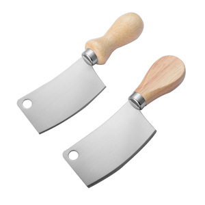 Mini Kitchen Knife Stainless Steel Oak Handle Multi Purpose For Fruit Butter Cheese 3.9 In Blade High Polish Finish - Product Image 1