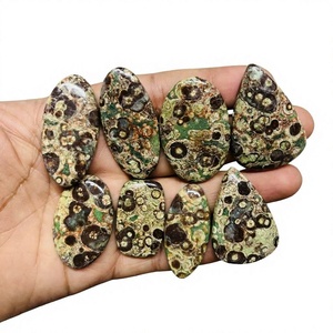 Piedra Preciosa de Jaspe Cocodrilo 100% Natural, Pulida a Mano, Suministro a Granel para la Fabricación de Joyas, FAIJAN GEMS Rajasthan - Product Image 1