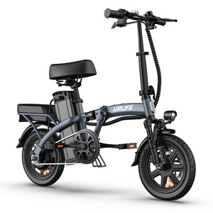 Bicicleta Eléctrica Plegable OEM ODM de Alta Velocidad para Desplazamientos, Batería de Litio, Motor de 350w, 25km/h, Luz LED, Frenos de Disco, Diseño Compacto F1L, Portátil - Product Image 1