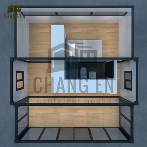 DYCE3 <span class=keywords><strong>Maison</strong></span> Conteneur Pliable Contemporaine 1 Chambre Bureau Cuisine Préfabriqué Porte de Sécurité en Acier Taille Personnalisable Emballage Plat - Product Image 5