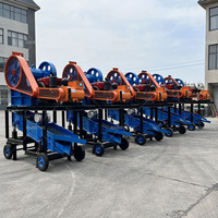Concasseurs à mâchoires mobiles diesel de petite taille PE150x250 et tamis vibrants pour le concassage du marbre et du calcaire, performances supérieures