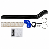 Accessoires tout-terrain Snorkel en acier inoxydable pour Toyota Land Cruiser LC200 Snorkel en acier inoxydable 4X4 Kit de snorkel de voiture en acier inoxydable