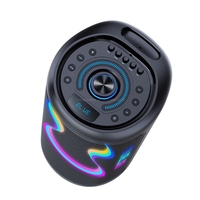 CSN-S1208 Armoire en plastique à LED RGB alimentée par batterie avec microphone intégré pour une utilisation en extérieur AC 100-240V