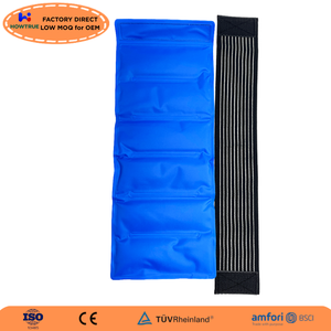 中型サイズのユニバーサル調節可能な温冷療法ラップパック、伸縮性ストラップ付き、多部位の痛み緩和、冷凍後も柔軟に使用可能 - Product Image 3