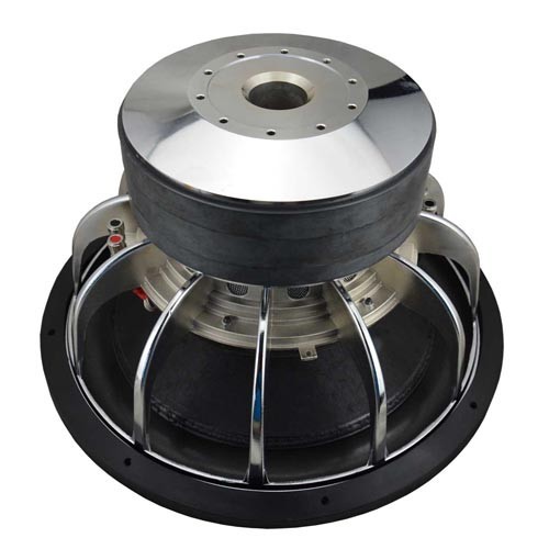 Soway OP-Z SW-1560 15 Inch Aluminum Chrome Plated Car Subwoofer, 3000W Max Power 4Ohms High SPL Auto Bass Woofer Speaker