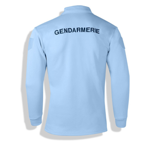 Service d'usine OEM Afrique Europe Uniforme de sécurité bleu à manches longues en polycoton Polo de police avec logo brodé - Product Image 3